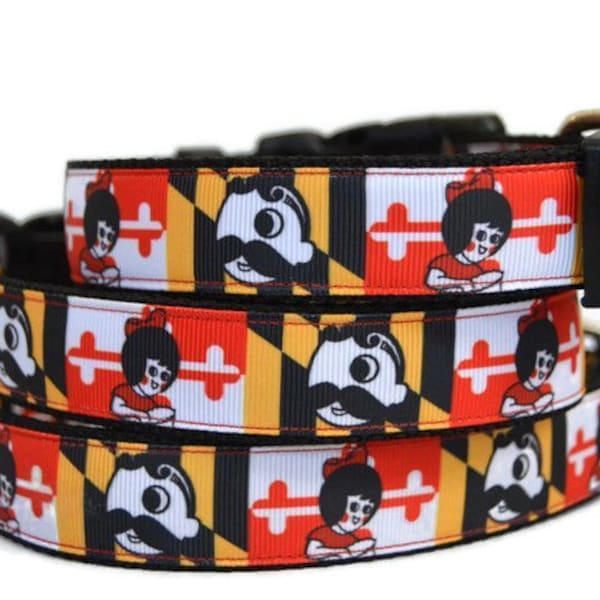 Natty Boh Dog Collar, Matching Leash Available