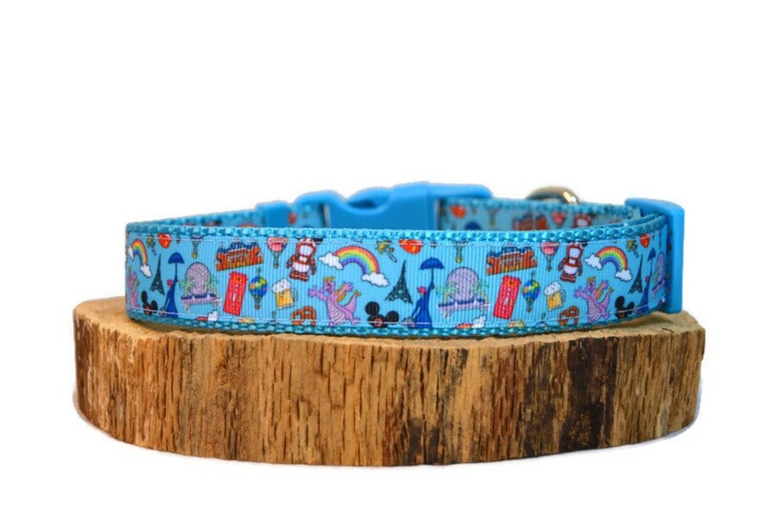 EPCOT Dog Collar World Showcase Figment Etsy