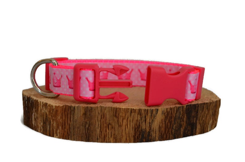 Cute Pink Princess Dog Collar Girly Dog Collar All Sizes Etsy
