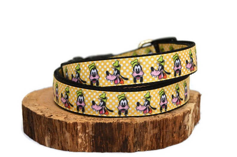 Disney Goofy Dog Collar Disney Dog Collar Disney Gifts Etsy Denmark