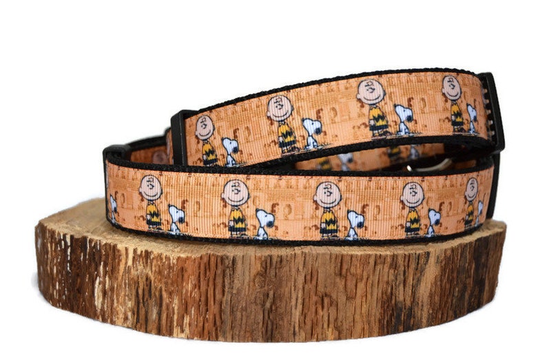 Charlie Brown & Snoopy Dog Collar Peanuts Dog Collar 1 Etsy