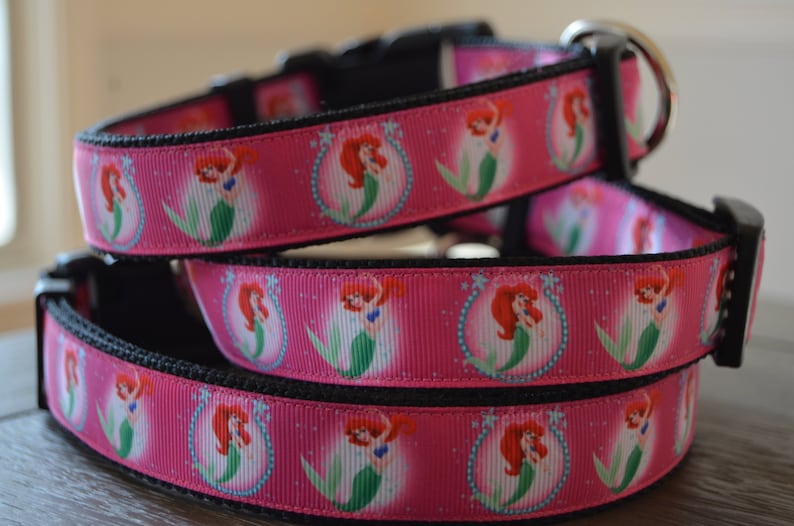 Ariel Disney Dog Collar Mermaid Dog Collar Disney Dog Collar Etsy