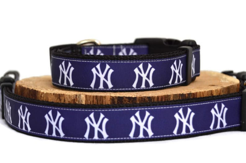 New York Yankees Dog Collar Baseball Dog Collar Sports Dog Etsy