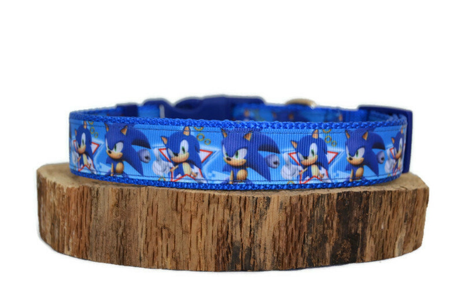 Sega Sonic Dog Collar Blue Dog Collar Sonic Video Game Etsy