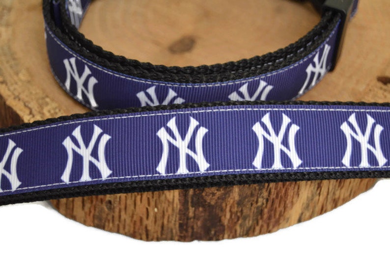 New York Yankees Dog Collar Baseball Dog Collar Sports Dog Etsy