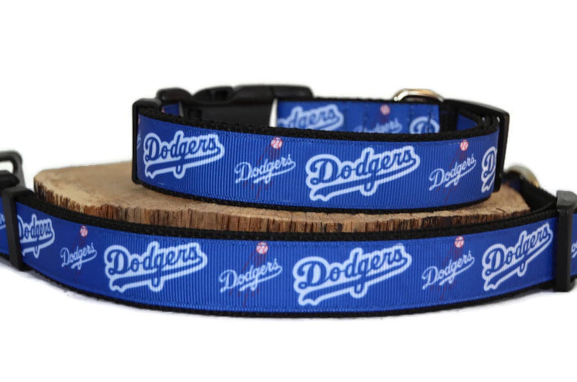 Los Angeles Dodgers Dog Collar LA Baseball Dog Collar MLB Etsy