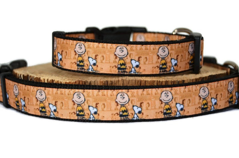 Charlie Brown & Snoopy Dog Collar Peanuts Dog Collar 1 Etsy
