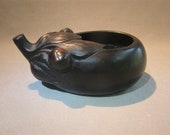 Heavy Chinese Bronze Censer - Eggplant Shape