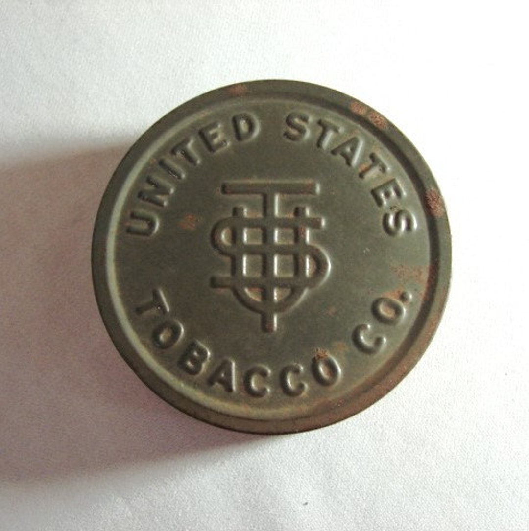 Vintage Tin and Paper Board Snuff Box, United States Tobacco Co ...