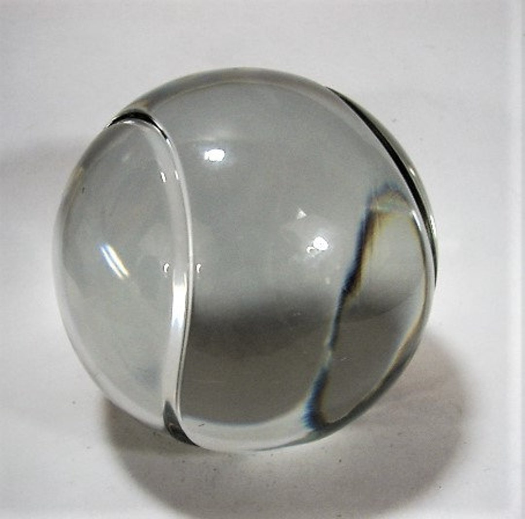 Tiffany and Co Crystal Glass Tennis Ball Paperweight - Etsy