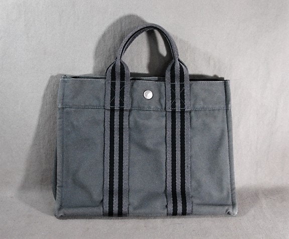 hermes canvas fourre tote bag