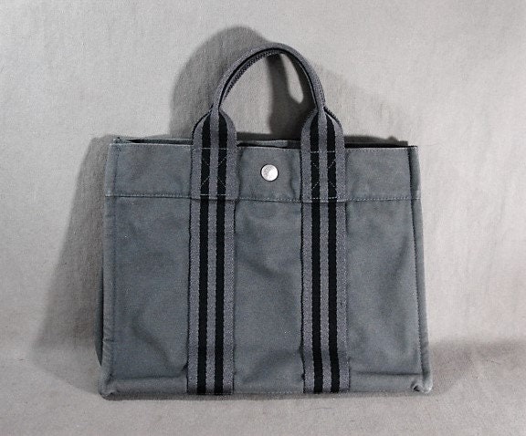 Authentic Hermès Fourre Tout GM Small Gray Tote Bag 