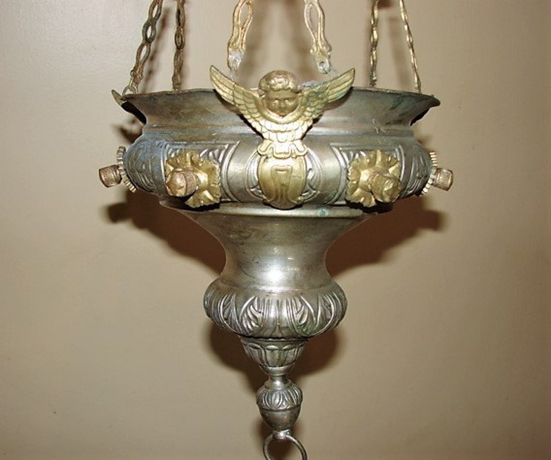 Large Brass/bronze Hanging Vessel Incense or Lighting Etsy