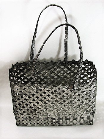 Antique Woven Tin Basket 10th Wedding Anniversary Gift Ca | Etsy