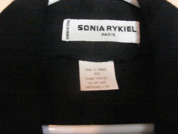 Sonya Rykiel Black Wool Short Jacket - Shawl Coll… - image 4