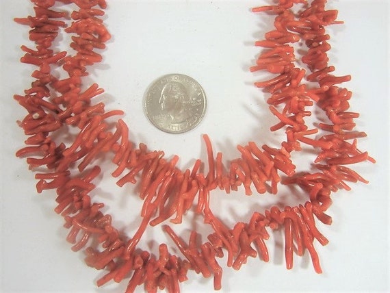 Double Strand Branch Coral, 16 1/2 and 18 3/4 -  Canada