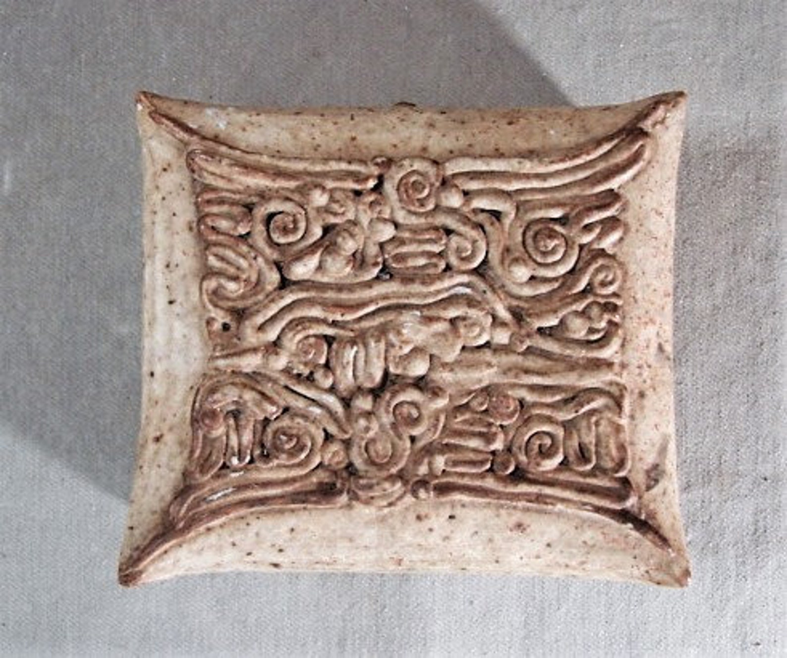 MCM Ceramic Box, Biomorphic Design, Footed Base, Artist Signed - Etsy