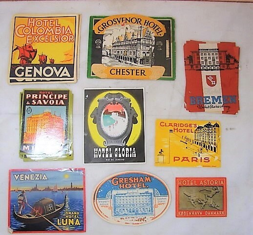 Hotel Luggage Labels Etsy