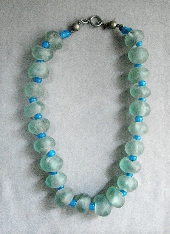 Vintage African Glass Trade Bead Necklace - Large 