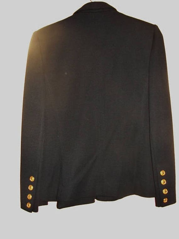 Sonya Rykiel Black Wool Short Jacket - Shawl Coll… - image 7