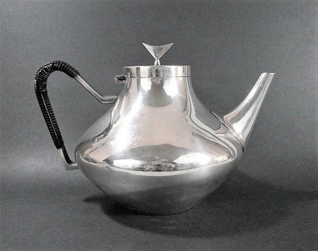 Reed and Barton DENMARK Design Teapot by John Prip, Ca 1958, Silver ...