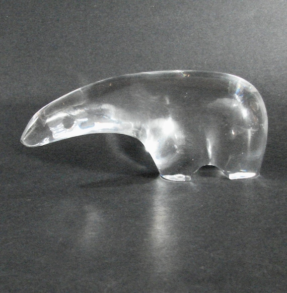 送料無料 アンティーク バカラ Baccarat Polar Bear クリスタル