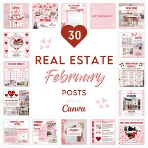 Valentine's Day Realtor Instagram Posts, February Real Estate Social ...