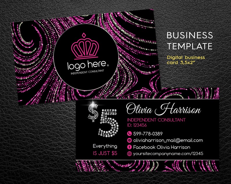 Business Cards Jewelry Consultant Card Free Personalized Etsy