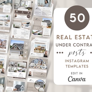 Real Estate Under Contract Posts, Realtor Instagram Under Contract Templates, Real Estate Agent Under Contract BG6