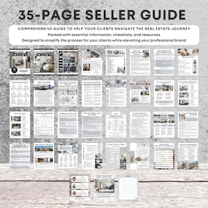 Real Estate Buyer and Seller Guide Bundle, NAR Friendly Guide, Realtor Listing Presentation, Agent Commission Sheet, Canva Template image 4