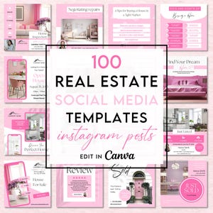 Instagram Instagram Posts, Realtor Social Media Templates, Realty Realtor Templates, Realtor Templates, Canva Templates