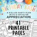 BIRTHDAY BASH 41 Printable Pages of Kid-led Birthday Party Plans With a ...