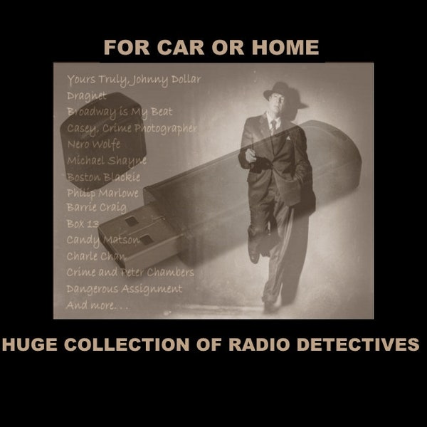 2,500 Old Time Radio Detectives Shows Voted as 'Best' by Old-Time Radio Enthusiasts. Listen at Home or in Your Car!