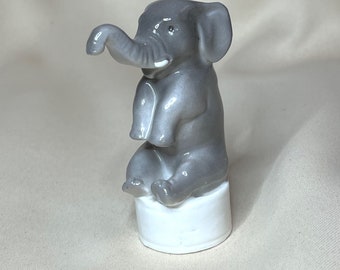 Vintage Erphila Ceramic Elephant Figurine Germany