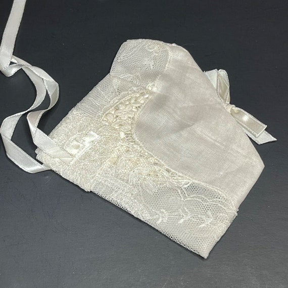 Antique "Magic Hanky" Bridal Handkerchief Baby Bo… - image 8