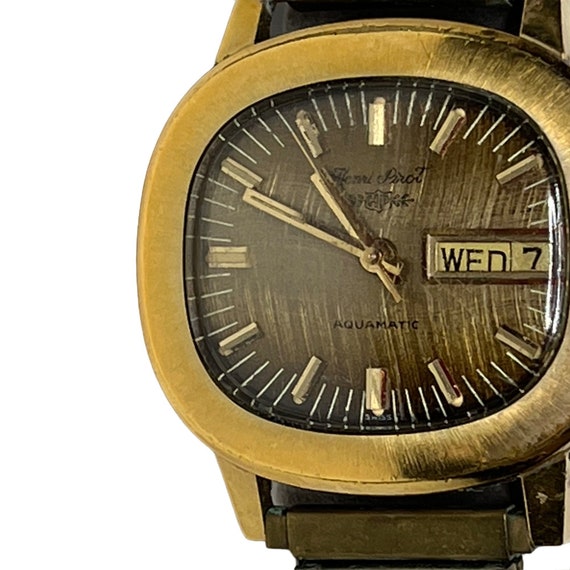 Henri Pirot Aquamatic Wrist Watch Stainless Steel… - image 1
