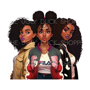 Black Women Sublimation, Artwork for Women of Color, Beautiful Queens for Sublimation