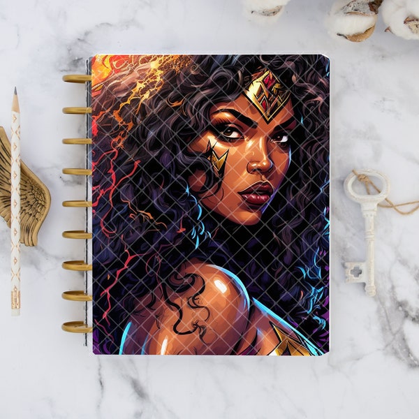Black Wonder Woman PNG Design for Sublimation