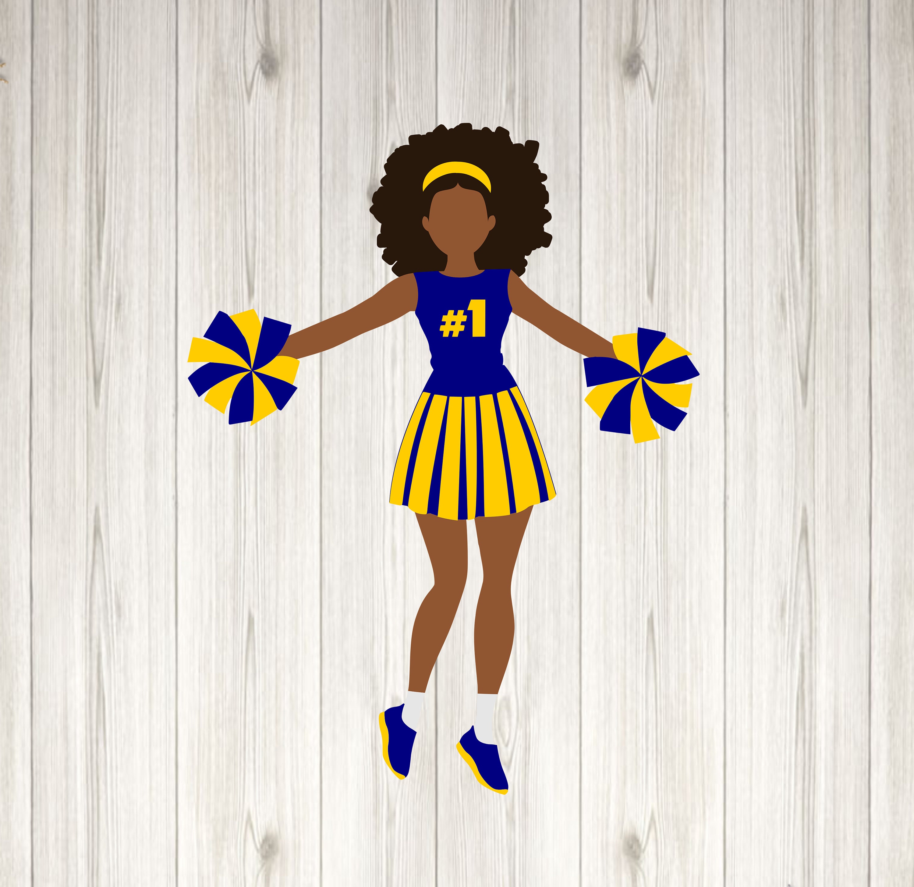 Ebony Cheerleader Fun