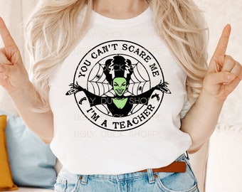 Funny Teacher Halloween SVG PNG: Spooky Teacher Design (Digital Download)