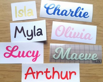 Personalized Vinyl Name Stickers: Custom Decals