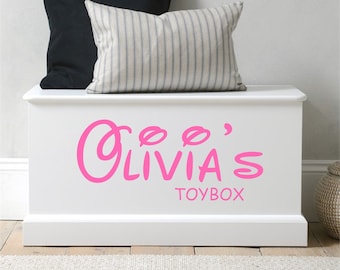 Personalised vinyl Toybox Name stickers In Disney Font - Now With Free Postage