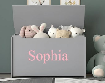 Personalised vinyl Toybox Name Sticker - Custom Toy Box decals