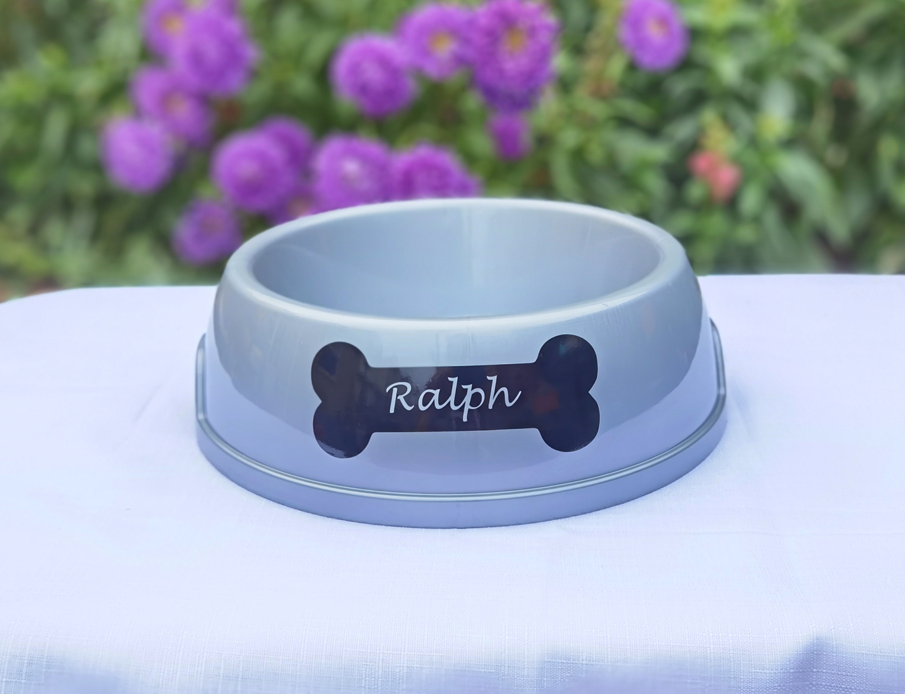 Dog Bowl Name Stickers Etsy UK