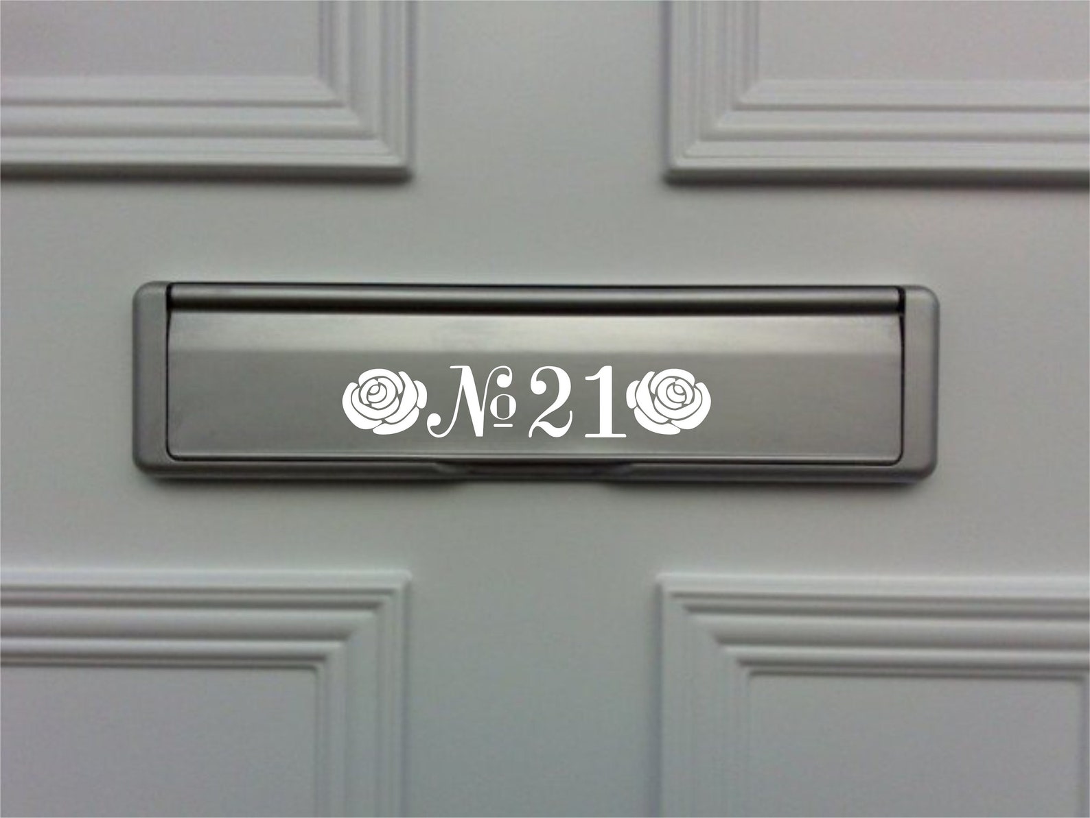 Custom Vinyl Front Door / Letterbox House Number Sticker With Etsy UK