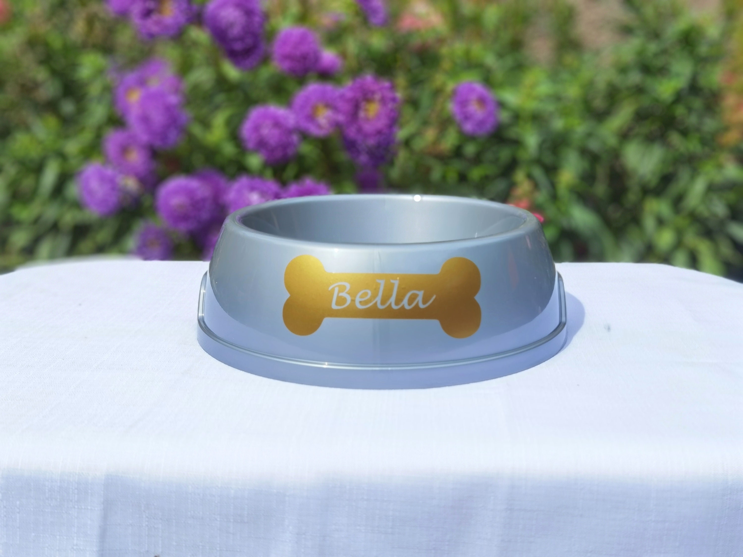 Dog bowl name stickers Etsy