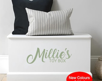 Personalised vinyl Toybox Name Sticker - Custom Toy Box Decals
