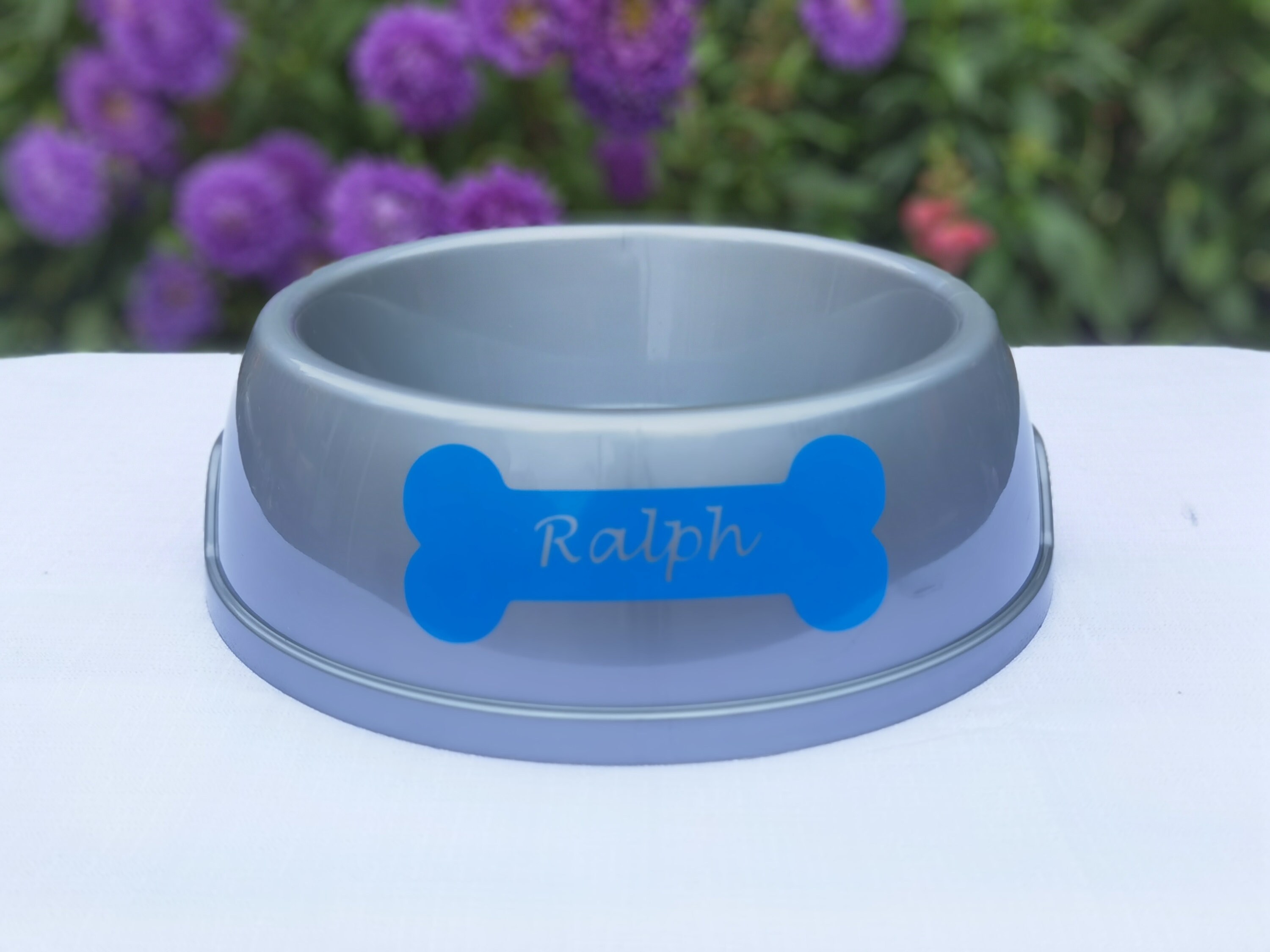 Dog Bowl Name Stickers Etsy UK