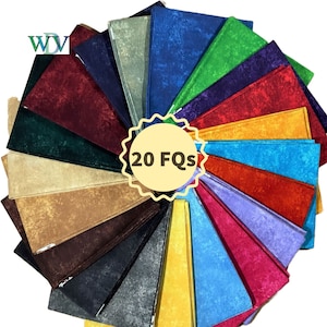 20 Piece Fat Quarter Bundle – Smudge Rainbow Collection in Multi Colors - FREE SHIPPING