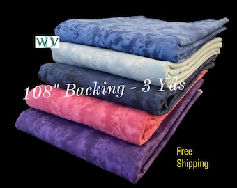 108" Quilt Backing Fabric Smoothie – 3-Yard Queen Size, Soft Cotton